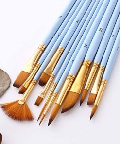 Blue Paint Brush Set