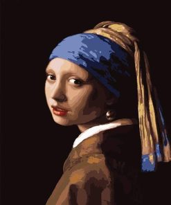 Girl with a Pearl Earring Johannes Vermeer paint by numbers