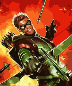 Green Arrow paint by numbers