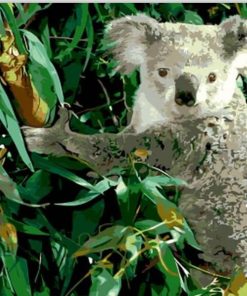 Koala Eucalyptus paint by numbers