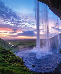 Mountain Waterfall paint by numbers