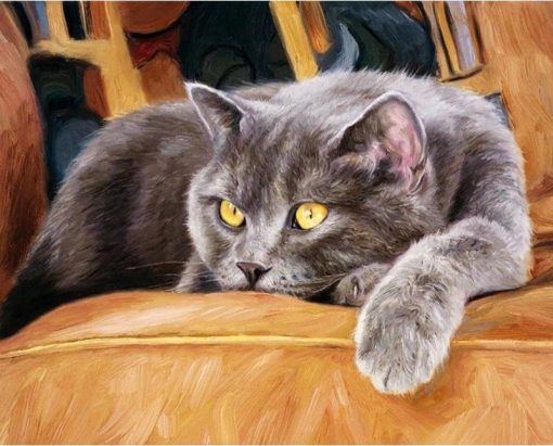 Animals Cat Acrylic Paint - DIY Paint By Numbers - Numeral Paint