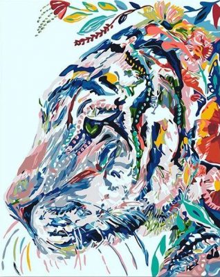 Abstract Malayan Tiger - DIY Paint By Numbers - Numeral Paint