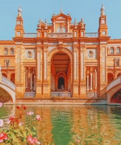 Plaza De Espana Seville paint by numbers