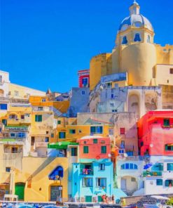 Porcida Island Italy paint by numbers