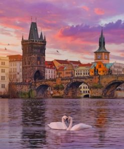 Charle Bridge Prague paint by numbers