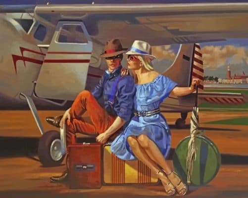 Traveler Couple paint by numbers