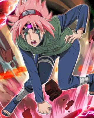 Sakura Haruno Naruto Paint by numbers