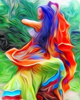 Abstract dancer Paint by numbers