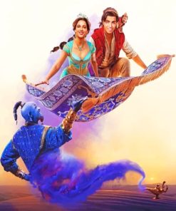 Aladdin And Jasmine paint by numbers