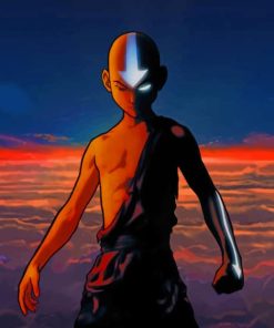 Aang The Last Airbender Anime Paint by numbers