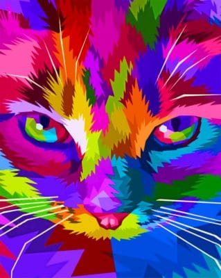 Pop Art Cat Paint by numbers