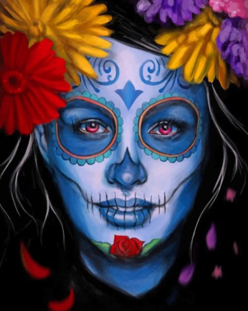 Female Sugar Skull Paint by numbers