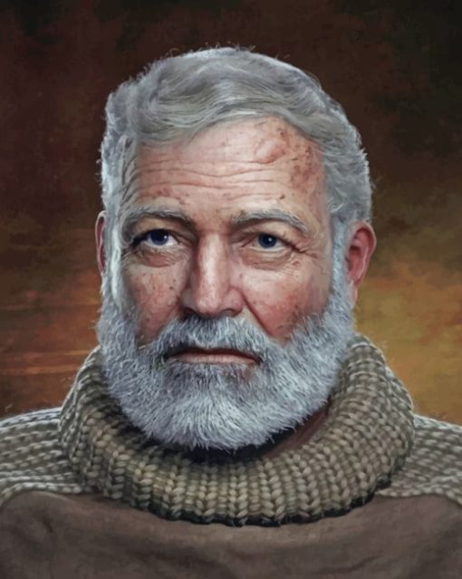 Ernest Hemingway paint by numbers