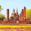 sukhothai historical park paint by numbers