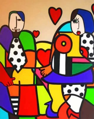 Abstract Couple Paint by numbers