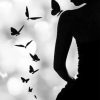 Butterfly Woman SilhouetteButterfly Woman Silhouette Paint by numbers