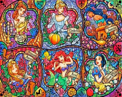 Disney Princesses paint by numbers