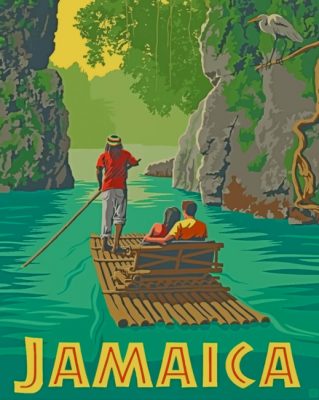 Jamaica Illustration paint by numbers