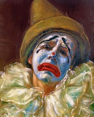 Crying Clown paint by numbers