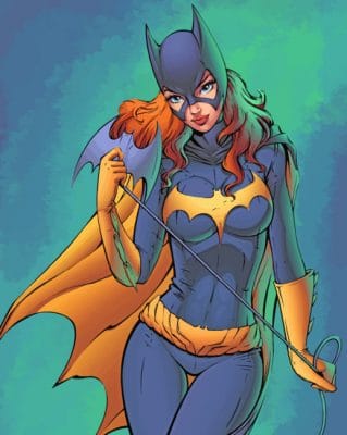 Batgirl Superhero paint by number