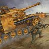 Military tank ww2 paint by numbers