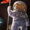 Aesthetic Astronaut Cat paint by number