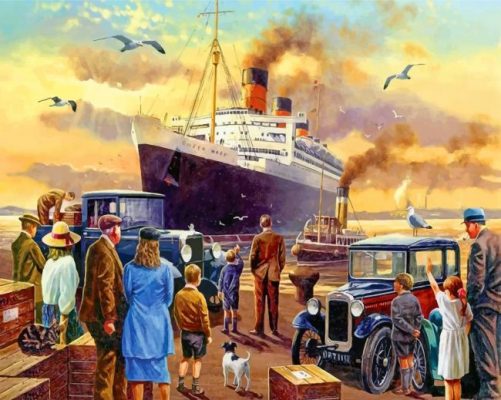 titanic ship passengers paint by numbers