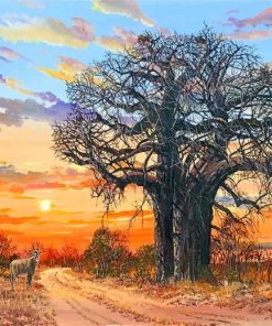 Baobab Tree Paint by numbers