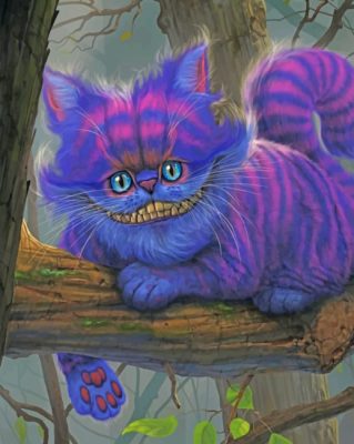 Cheshire Cat paint by number