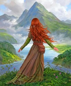 Girl In Nature Paint by numbers