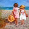 Girls In Beach Paint by numbers