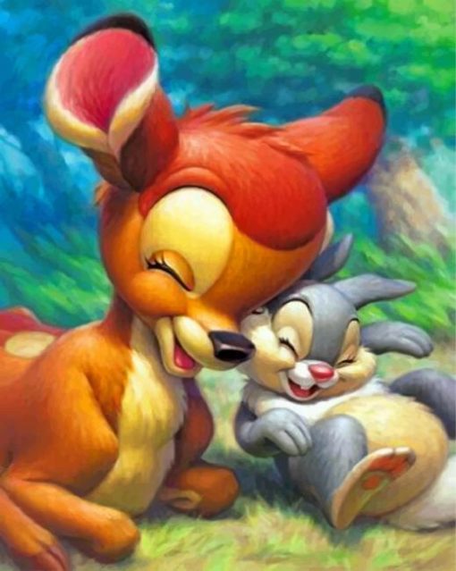 bambi-and-bunny-paint-by-numbers