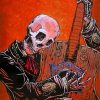 Skeleton Guitarist Paint by numbers