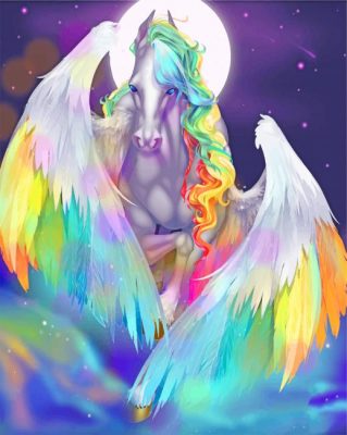 Fantasy Colorful Horse Paint by numbers