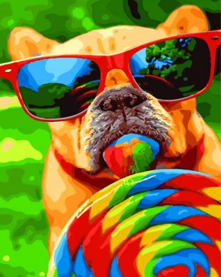 puppy-licking-a-lollipop-paint-by-numbers