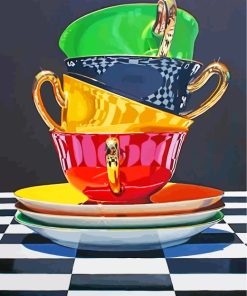 Aesthetic Teacups Paint by numbers