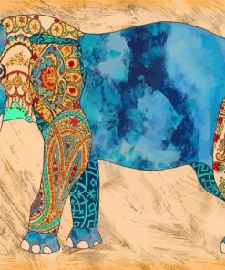 Elephant Art Paint by numbers