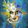 Female Venetian Mask Paint by numbers