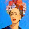 Frida Kahlo And Flowers Paint by numbers