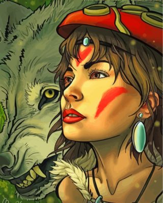 Princess-Mononoke-paint-by-numbers