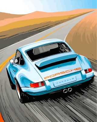 porsche-illustration-paint-by-numbers