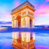 Arc De Triomph In Paris Paint By Number