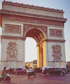 Arc De Triomphe Paris Paint By Number