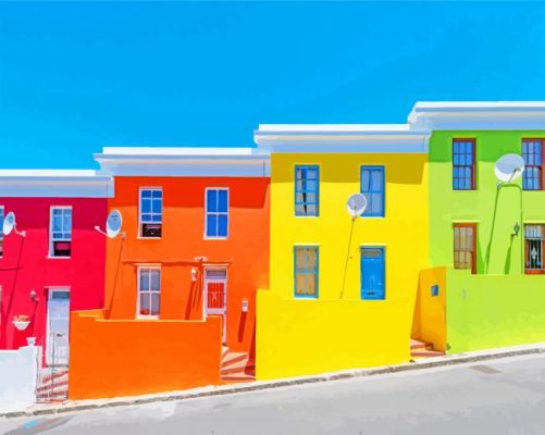 Bo Kaap Cape Town South Africa Paint By Number