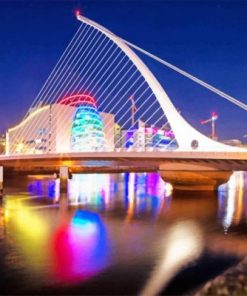 Cable Stayed Bridge Dublin paint by number