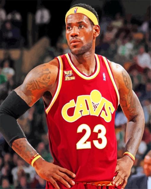 Cleveland Cavaliers Lebron Paint By Numbers