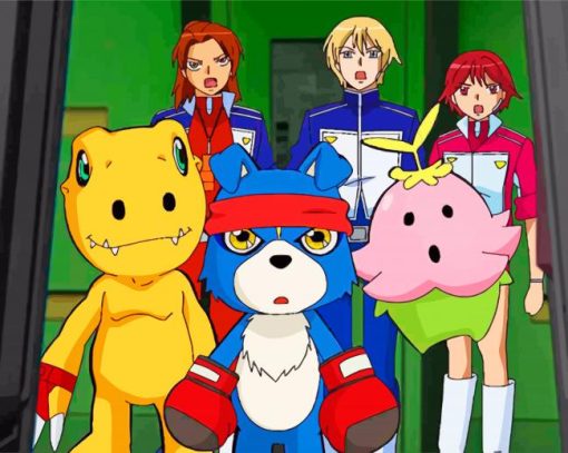 Digimon Adventure Anime Paint by numbers