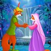 Disney Lady Marian And Robin Hood Paint by numbers