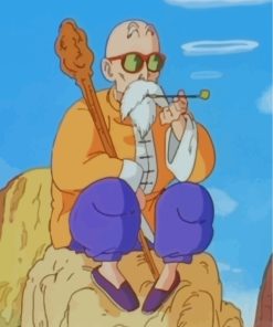 Dragon Ball Master Roshi Paint by numbers